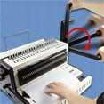 thumbnail image 3 of 3-in-1 Plastic Ring/Metal Ring Binding Machine Comb-Style Punching Machine For Plastic/Metal Rings 2:1 Metal Ring Binding Machin ,Easy to Use, 3 of 6