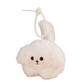 thumbnail image 2 of Peluche interactivo de gato con cola que mueve y tira de la cuerda | Chirría y se mueve al presionarlo | Lindo llavero con colgante de mochila | Regalo de peluche suave, 2 of 6