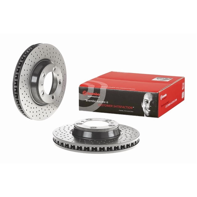 Brembo Rotor de Frein 09C87711C02 Ventilé Croisé Percé; Design en une Pièce; Motif de Boulon de Roue 5 x 130 Millimètres; Diamètre Intérieur de Chapeau de 157 Millimètres; Diamètre de Moyeu de 98 Millimètres; Fonte à Haute Teneur en Carbone