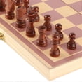 thumbnail image 2 of Échiquier pliable en bois portable pour activités familiales et festives, 2 of 4