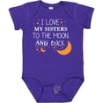thumbnail image 3 of Inktastic I Love My Sisters to the Moon and Back Boys or Girls Baby Bodysuit, 3 of 5