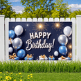 thumbnail image 5 of Colorful Balloons Banner Decorative Gift Boxes Party Backdrop Celebration Banner for Birthday Party Indoor Decoration Event Celebration, 5 of 9