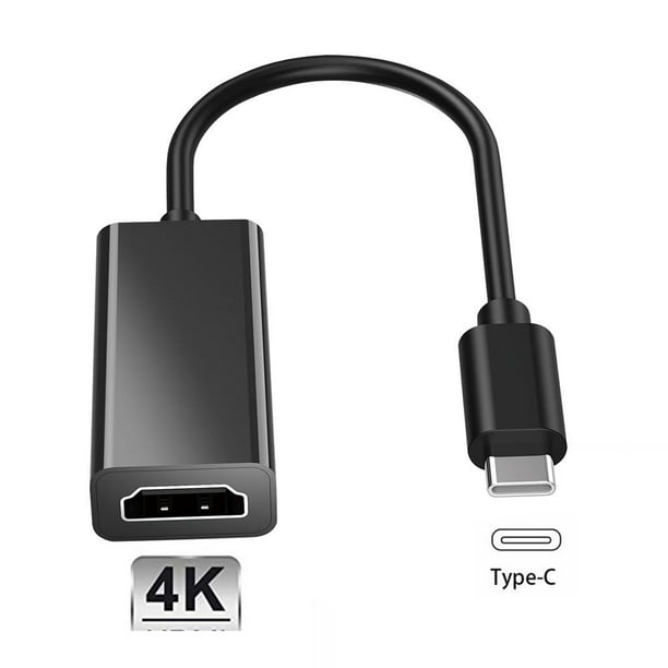 Cable adaptador 4K USB3.1 USB tipo C a HDMI compatible para Samsung Microsoft