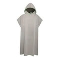thumbnail image 3 of Poncho de microfibra Colamx para surf con capucha Toalla de playa 109 cm x 88 cm Gris, 3 of 8
