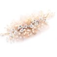 thumbnail image 4 of Pinza de pelo de cristal para novia, accesorios para el cabello de boda con perlas de diamantes de imitación para novia, damas de honor, boda para boda LingWen 9024715009630, 4 of 5