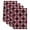 Red, Black, Crimson, variant on Burnt Orange Geometric Kitchen Towels Set of 2, Black White Boho Absorbent Dish Towels for Kitchen, Microfiber Hand Towel, Quick Drying Tea Towel for Cleaning Decorative Dishcloths