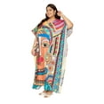 thumbnail image 5 of Oussum Plus Size Kaftan Dresses for Women Long Ladies Maxi Dress, 1X to 3X Size, 5 of 6