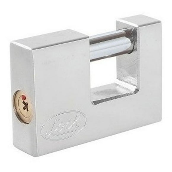 Candado Acero Cortina Llave Tetra Cr70mm Cromo Satinado Lock Lock L22C70TCSB