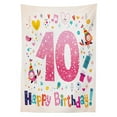 thumbnail image 3 of Ambesonne Number Tablecloth Rectangular Table Cover, 1 Years Birthday, 60"x90", Multicolor, 3 of 4