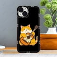 thumbnail image 5 of Guitar Cat Phone Case For iPhone 16 Plus 15 14 13 12 Pro Max Mini 11 XS X XR Soft Silicone Cover, 5 of 5