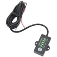 thumbnail image 2 of Battery Voltage Gauge, 5 LED Display Auto Recognition 12V 24V Battery Capacity Meter  For RV For Club Car For Chainsaw, 2 of 8