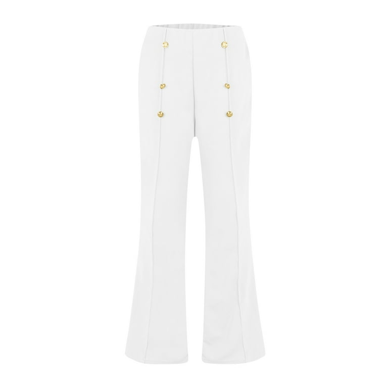 YDKZYMD Women's Casual High Waist Ruffle Flare Pants Wide YDKZYMD Women's Casual High Waist Ruffle Flare Pants Wide