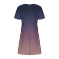 thumbnail image 7 of Bovxnpu Summer Dresses for Women, Short Sleeve T Shirt Casual Midi Dresses, Women's V-Neck Short Sleeve Printing Dresses Elegant Casual Comfortable All Occasio Dress, 7 of 7