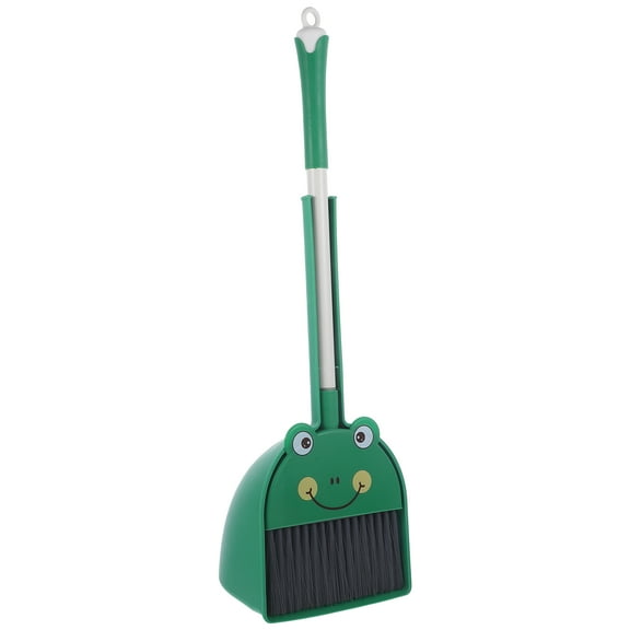 MLINS 1 Set of Kids Broom and Dustpan Kit Cartoon Broom Dustpan Set Adorable Small Dustpan Broom Set