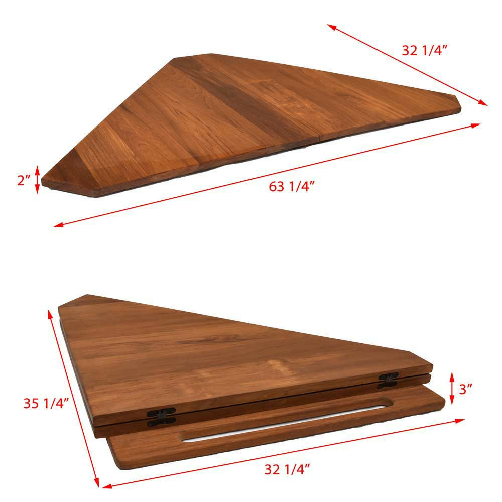 Aviara Boat Cockpit Table 554154A | Teak 63 1/4 x 32 1/4 Inch