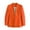 Orange, variant on Jacenvly 2024 Blazers for Women Lapels Long Sleeve Cropped Business Attire Pocket Solid Cardigan Coat Soft Comfort Casual Refined Slimming Blouse