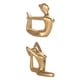 thumbnail image 1 of 2 Unids Meditación Yoga Pose Estatua Estatuilla Decoración Del Hogar Resina Pequeña Yoga Escultura para Estante Oficina Habitación Espiritual Gabinete Color Dorado estilo 4 Sunnimix Figura de estatua de postura de yoga, 1 of 8