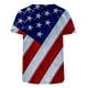 thumbnail image 4 of Tops Para Mujer Blusa Casual Elegante Camisas Día de La Independencia Camiseta de Cuello Redondo de Moda Impreso Manga Corta Odeerbi ODB168076, 4 of 4