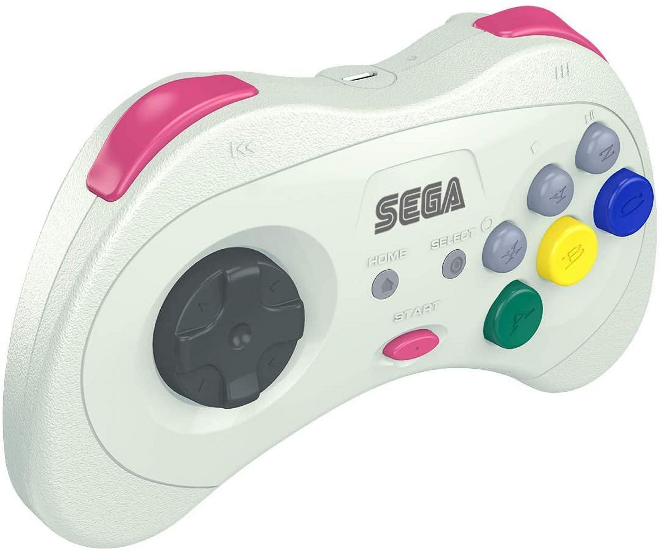 Retrolink USB SEGA Saturn Classic Controller (White) - PC and Mac