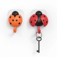 thumbnail image 4 of Pack Creative Wall Hook Keychain Children's Cute Coat Wall Hook Hanging Bathroom Towel Hook Wall Mounted Hat Key Hook Decorative Wall Small Key Christmas Light Sticky Clips, 4 of 4