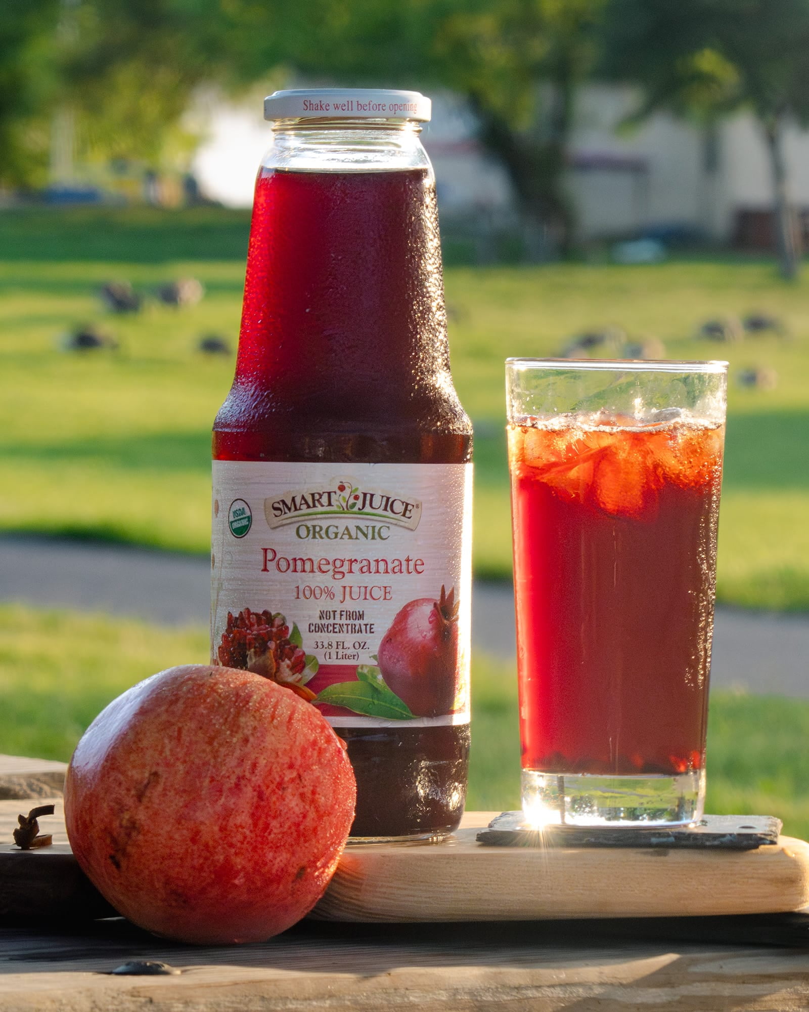 Smart Juice Organic Pomegranate Juice - 33.8 fl oz (1L) - (Pack of 6)