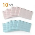 thumbnail image 2 of INSPIRE CHIC Women's 3 Rows 4 Hooks Bra Extenders Straps Extension Light Blue-Pink 3 Rows 4 Hooks 10 Pcs, 2 of 5
