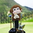 thumbnail image 6 of GARENDE Funny Plush Monkey Golf Wood Headcover Protector for Adults Golf Accessories Dark Brown, 6 of 9
