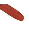 thumbnail image 3 of Bandini Extra Long 14mm Womens Italian Leather Watch Strap Band - Red with Stitching - Classic - Slim, 3 of 6