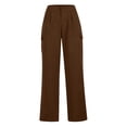 thumbnail image 3 of REALiKUN Womens Wide Leg Pants Dressy Casual Elastic High Waisted Palazzo Business Lounge Trousers, 3 of 7