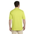 thumbnail image 6 of Jerzees Men's 2 Button Placket Welt Knit Collar Polo Shirt, Medium, Safety Green, 6 of 6