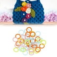 thumbnail image 4 of 100Pcs Round Multicolor Plastic Knitting Crochet Locking Stitch Markers Rings Needle Clips Hi.FANCY, 4 of 8