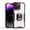 Red, variant on ELEHOLD Hybrid Case for iPhone 14 Pro 6.1 inch Crystal Clear Back Acrylic + TPU Shockproof Full Protective Cover with Ring Holder Kickstand Slim Case,Purple