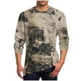 thumbnail image 2 of Tawop Mens Casual Shirts Crew Neck Long Sleeve Pullover Graphic Workout Casual Gray 3XL, 2 of 5