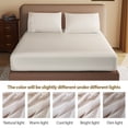 thumbnail image 6 of Shunjie.Home 1 Fitted Sheet Only Twin Size 100% Egyptian Cotton, 600 Thread Count, 16" Deep Pocket, Ivory, 6 of 6