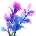 thumbnail image 7 of Unique Bargains 2 Pcs Aquarium Plants Decorations Artificial Aquatic Plant Purple 3.94", 7 of 7