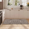 thumbnail image 6 of Washable Kitchen Runner Rug 60" x 22", Non-Slip Low Profile Kitchen Rug, Vintage Distressed Medallion Oriental Area Rug for Kitchen, Hallway & Laundry Room, Brown, 6 of 6