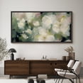 thumbnail image 4 of Large Framed Canvas Print Impressionist White Blossoms - Soft Floral AbstractWall Art Decorative Ready to Hang Painting for Living room Bedroom 60x30 inches Black Frame, 4 of 9