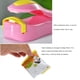 thumbnail image 4 of Sellador de alimentos Máquina de sellado Herramienta de embalaje Base autoadhesiva multicolor Tamaño compacto Ahorro de espacio Mantener fresco Organizadores de utensilios de cocina Rosa+Amarillo Ounissouiy HA082606-02, 4 of 6
