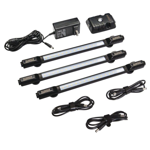 Kit de luces LED DEWALT activadas por movimiento, 500 lúmenes, 3 luces