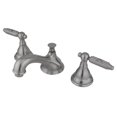 thumbnail image 1 of Kingston Brass KS5568GL Robinet de Lavabo à Grand Diffusion avec Poignée, Nickel Satiné, 1 of 1