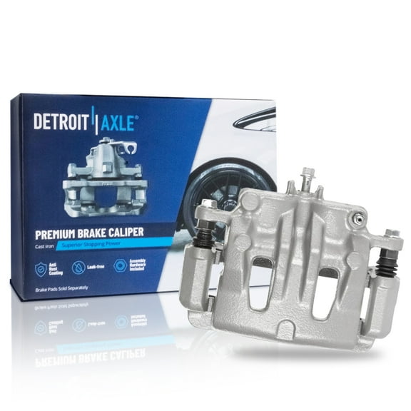 Detroit Axle - Front Right Passenger Side Brake Caliper with Bracket Assembly Replacement for Kia Sedona Hyundai Entourage