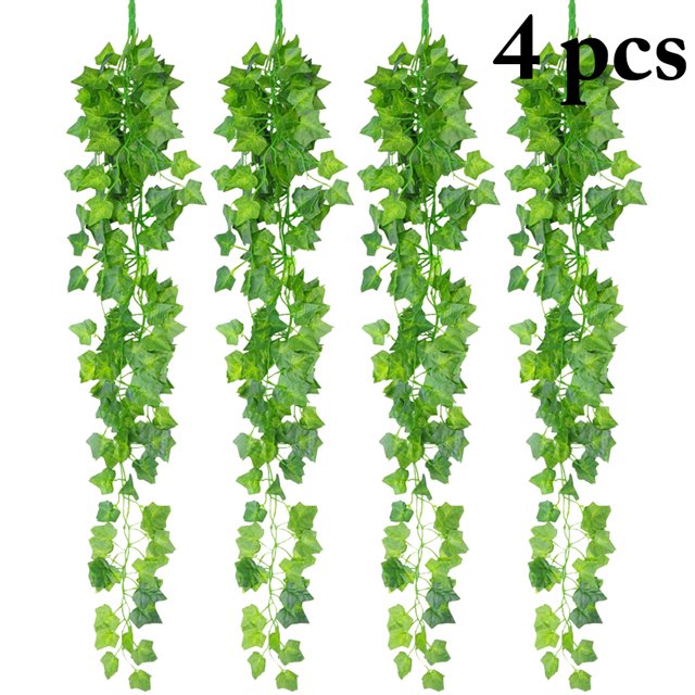 4 Pcs Vignes Artificielles Suspendues Fausses Guirlandes Réalistes