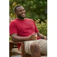 thumbnail image 5 of KingSize Men's Big & Tall Shrink-Less Lightweight Longer-Length Crewneck Pocket T-Shirt, 5 of 6