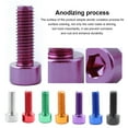 thumbnail image 2 of Baohd 4 Pieces Mountain Water Bottle Cage Bolts Portable Professional Universal Solid Color Stylish Replacement Screws Red, 2 of 8
