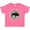 Hot Pink, variant on Inktastic Buffalo Cute Western Pattern Boys or Girls Toddler T-Shirt