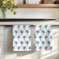 thumbnail image 7 of Blue Palm Trees Kitchen Towels Set of 1, Summer Botanical Tropical Plants Absorbent Dish Towels for Kitchen, Microfiber Hand Towel, Quick Drying Tea Towel for Cleaning Decorative Dishcloths, 7 of 7