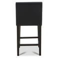 thumbnail image 7 of CHITA 25 inch Bar Stools Set of 2, Faux Leather in Black, 7 of 7