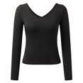 thumbnail image 5 of Vedolay Womens Fall Clothes Casual Blouses Button Down Shirt Tops Black,2XL, 5 of 5