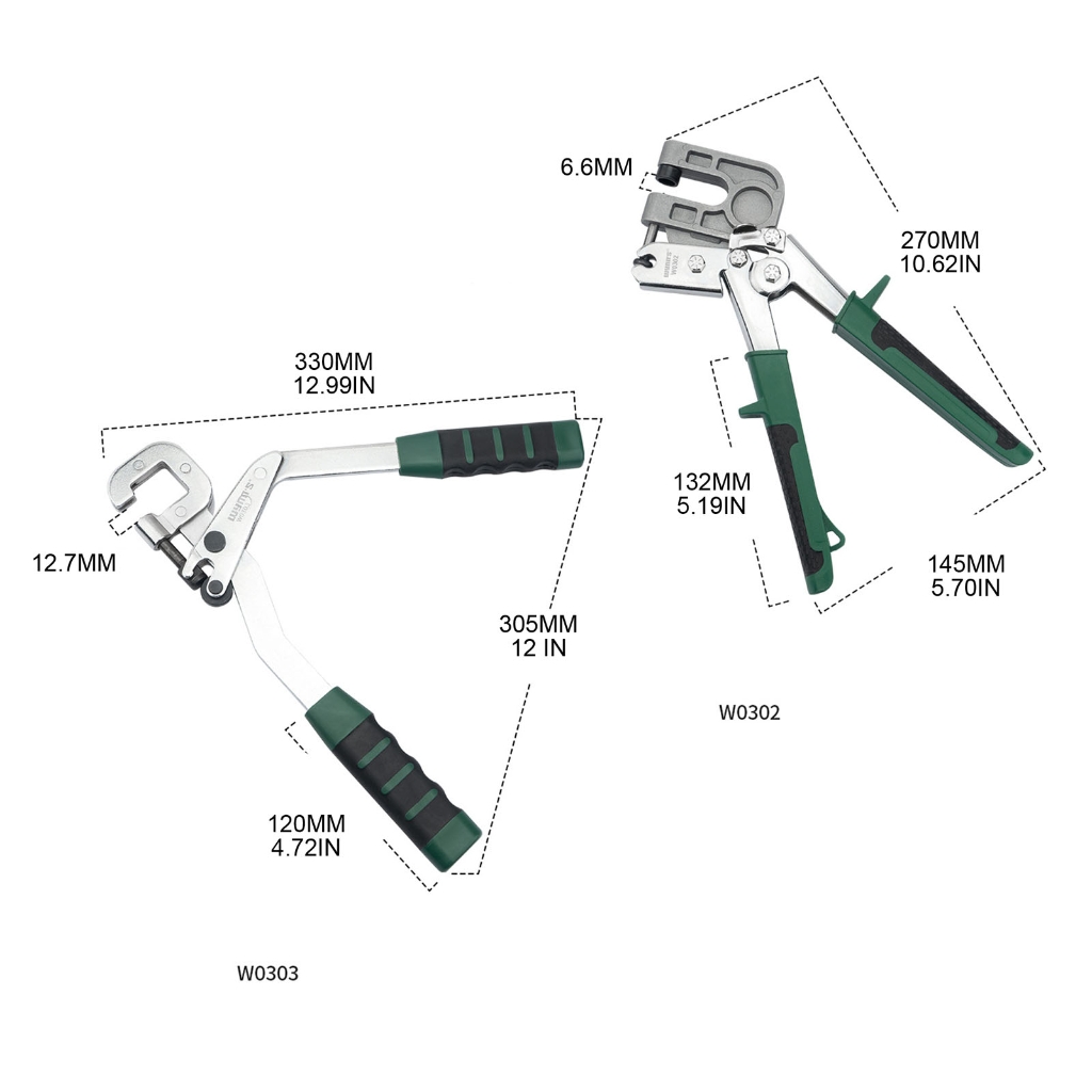 MOMOJIA 270mm/330mm Studs Crimper Pliers Metal Studs Crimper Drywalls Tools Punch Lock Framing Fastening Crimping Hand Tool