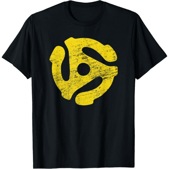 Vinyl Record 45 RPM Spindle Adapter T SHIRT T-Shirt